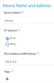 Device Name and Address